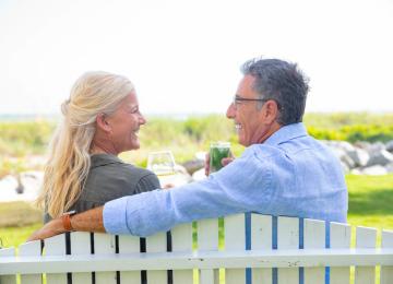 Couple overlooking golf course - Myrtle Beach