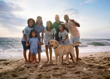 Multi-Generational Family on Beach